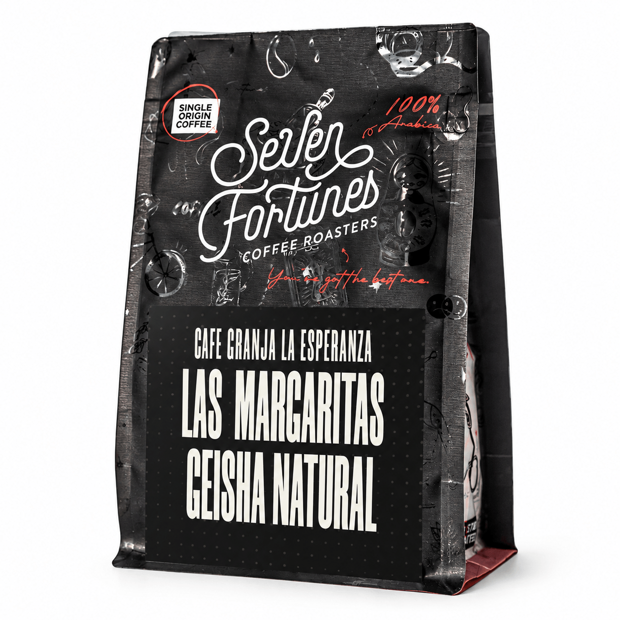 Seven Fortunes Cafe Granja La Esperanza Geisha Las Margaritas Natural Specialty Coffee Beans - 100g