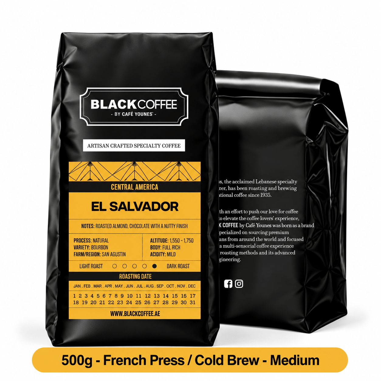 500g  French Press Cold Brew Grind  Medium Roast